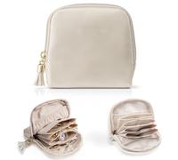 HZHSSG Pochette Bijoux Voyage, Boite Bijoux Voyage avec Fermeture Éclair, Organiseur Portable en Velours pour Bracelets, Bagues, Colliers, Boucles d’Oreilles