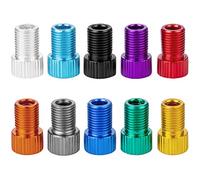 HZJD 10 pièces Adaptateur Valve Presta, Conversion de Presta en Schrader pour vélos, Gonfler Vos pneus avec Une Pompe Standard ou Un compresseur d'air
