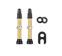 HZJD 2 Pièces Tubeless Valves Vélo, Tige de Valve Tubeless (40 mm), 1 Pièces Outil De Suppression de Noyau de Valv