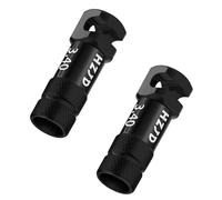HZJD Capuchons de Valve, Noirs, Fonction d'enlèvement des Rayons du Noyau intégré(2Pièces)
