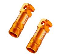 HZJD Capuchons de Valve, Orange(2Pièces)
