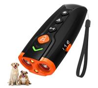 HZK 6-en-1 Dispositif Anti-aboiements à Ultrasons pour Chiens, Arrêt de l'Aboiement des Chiens avec Une Portée de 7m, Rechargeable & Sécurisé, Adapté aux Chiens de Petite, Moyenne et Grande Taille