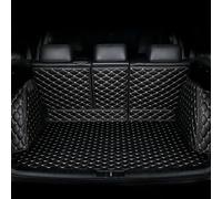 HZLGL Auto Cuir Entièrement Entouré Tapis Coffre pour VW Tiguan 3 2024 2025,ImerméAbles AntidéRapant Protection Coussin Couverture Complète Doublure Moquettes,Black-Beige