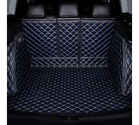 HZLGL Auto Cuir Entièrement Entouré Tapis Coffre pour VW Tiguan 3 2024 2025,ImerméAbles AntidéRapant Protection Coussin Couverture Complète Doublure Moquettes,Black-Blue