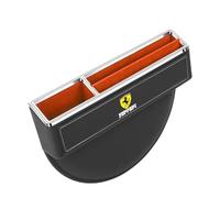 HZLGL Boîte Rangement Siège Écart Voiture pour Ferrari 456 F430 Roma Portofino 458 488 F12 812, PU Cuir Seat Gap Organisateur Boite Rangement Siege Avant Voiture Interieur,Black