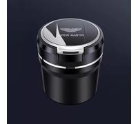 HZLGL Cendrier Voiture pour Aston Martin DBX DB11 DB09 DBS V8 Vantage, Cendrier Portable avec LED Détachable à Nettoyage Facile,Sliver-B