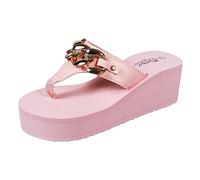 HZling Chaussons Femme Sandalias de Verano Para Mujer, informales, Con Punta abierta, cuñas, cómodos Zapatos de Playa, Zapatillas