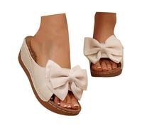 HZling Chaussures Femmes Nouvelles sandales d'été à semelles épaisses et nœuds de grande taille, d'Europe et d'Amérique, pour femmes