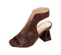 HZling Femmes Sandales Sandales à bout ouvert pour l'été, avec un design moderne de bride entre les orteils, un talon haut élégant et une semelle plateforme confortable.