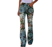 HZling Pantalon Femme Pantalon Ample décontracté imprimé à Choix Multiples pour Femmes Micro évasé Confortable(M,M)