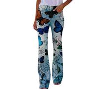 HZling Pantalon Femme Pantalon Ample décontracté imprimé à Choix Multiples pour Femmes Micro évasé Confortable(N,L)