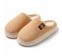 HZling Pantoufles Chaussons d'hiver Confortables en Polaire épaisse pour Couple, Chaussures Chaudes et Confortables pour la Maison par Temps Froid
