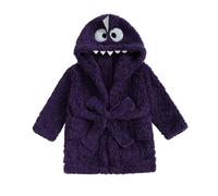 HZling Peignoir de Bain Pyjama Dinosaure à Manches Longues pour garçon,vêtement de Nuit Doux et Confortable pour Enfant,Haut d'intérieur Tout-Petit,Tenue d'hiver et d'automne(Dark Blue,12-18 Months)