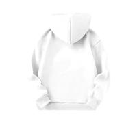 HZling Pull Blanc Femme Sweat à Capuche décontracté pour Femme avec imprimé Lettre,Coupe Ample,Motif Graphique,pour Un Usage Quotidien(White,S)