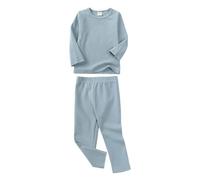 HZling Pyjama Enfant GarconEnsemble Pyjama à Manches Longues et Pantalon pour bébé garçon et Fille,vêtements de Nuit pour Tout-Petits,Tenues Enfants,Pyjamas Tous Les Jours(Light Blue,6-7 Ans)