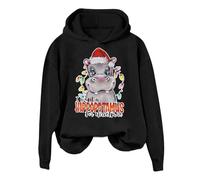 HZling Veste Coupe Vent Femme Madame,je veux faire un hippopotame avec un sweat à capuche tout le temps(Black,M)