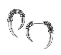 HZMAN Boucles d'oreilles à tige en acier inoxydable en forme de griffe de dragon pour homme et femme, style gothique, punk, bijou cadeau, Large (1.4 inches x 0.9 inches), Acier inoxydable, Pas de