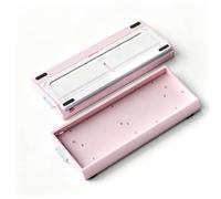Hzoibyze Boîtier Clavier Coque Châssis Cadre Supérieur Conception Rectangulaire en Alliage d'Aluminium avec Cadre Supérieur et Fond Séparés pour 60 pour Cent, Boîtier X60【Impulsion Rose】