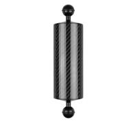 Hzoibyze Bras Flottant sous-Marin en Fibre de Carbone, Système de Flottabilité à Double Boule pour Plateau de Plongée, Lampe Vidéo/ (D60 Mm, 8 Pouce, Noir