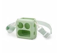 Hzoibyze Étui Audio Enfant Yoto Mini Coque Housse Protection Silicone Résistante aux Rayures avec Sangle Épaule Réglable Découpes Précises Accès Complet Prise, Sarcelle