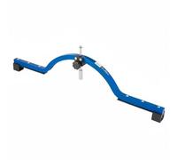 Hzoibyze Outil d'Alignement de Roue Vélo Jauge de Centrage de Roue Outil de Réparation de Jante Bras de Mesure Aluminium Support Robuste pour Ajustement Précis, Bleu