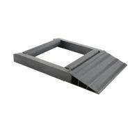 Hzoibyze Support de Rouleau Support de Roue Béquille de Service Rampe Incliné Aluminium Compact Stable pour Nettoyage de Jante Lubrification Chaîne et Contrôle, Noir