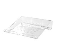 Hzoibyze Support Ordinateur Portable Rehausseur Ordinateur Socle Laptop Support Acrylique Transparent Ventilation Optimisée Grâce au Plateau Rainuré