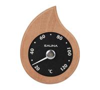 Hzoibyze Thermomètre de Sauna En Bois 17 X 14 X 2 Cm, Précision ±2 °C, Usage Polyvalent