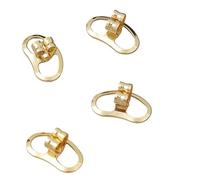 Hzomif Lot de 40 bouchons d'oreille en métal pour boucles d'oreilles | Fermoirs de boucles d'oreilles en métal, capuchons et rehausseurs pour boucles d'oreilles lourdes, prise en main sûre