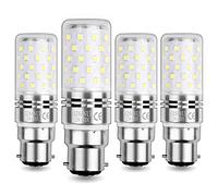 HZSANUE Ampoule Maïs LED B22 12W, LED Baïonnette Ampoules, Blanc Froid 6000K, 1350LM, Équivalent Ampoule Incandescence 100W, Non Dimmable, lot de 4