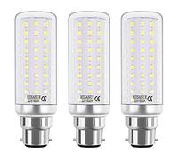 HZSANUE LED Ampoule à Maïs 22W, B22 LED Baïonnette Ampoules, 6000K Blanc Froid, 180W Équivalent Ampoules à Incandescence, 2500LM, Pack of 3
