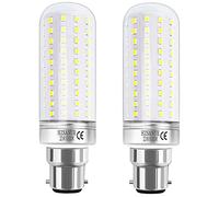 HZSANUE LED Ampoule à Maïs 32W, B22 LED Baïonnette Ampoules, 6000K Blanc Froid, 240W Équivalent Ampoules à Incandescence, 3600LM, Pack of 2
