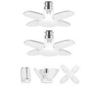 HZSANUE LED Lampe Garage 28W, B22 LED Baïonnette Ampoules,300W Équivalent Ampoules à Incandescence, 6500K Blanc Froid, 3100LM, Pack of 2