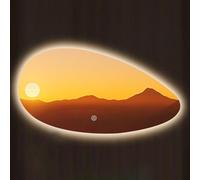 HZSCL 50x70cm|50x80cm|60x90cm|60x100cm, Miroir De Salle De Bain Ovale À LED, Miroir Mural Éclairé Irrégulier, LED À 3 Couleurs Réglables, Anti-buée, pour Salon(3 Colours,50x70cm)