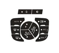 HZSMYXGS Compatible avec Citroen pour C4 2014-2018 Autocollant de réparation de Bouton de Commande de climatisation de Voiture Kit de réparation d'interrupteur usé Autocollants Intérieur Automobile