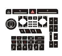 HZSMYXGS Compatible avec pour A4 B6 B7 Voiture Climatisation Bouton Contrôle Climatisation Autocollant Réparation Autocollant Bouton Phare Bouton Interrupteur Intérieur Intérieur Automobile(Size B)