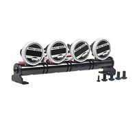 Hztuang 92.5Mm Multi-Fonction la Barre de la Lampe de LED pour ContrôLe à Distance 1/10 Crawler pour TéLéCommande -4 TRX4 SCX10 la Voiture TéLéCommandéE sur Chenille, 4 LED