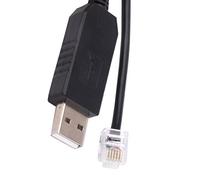 Hztuang Adaptateur USB vers RJ11 Rj12 6P4C Câble de contrôle en série Câble EQMOD pour connexion PC de montage - pour câble de contrôle manuel, 1,8 m