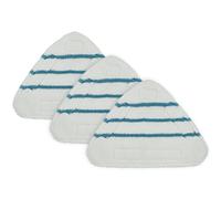 Hztuang Lot de 3 tampons de rechange triangulaires lavables en microfibre pour balai à vapeur