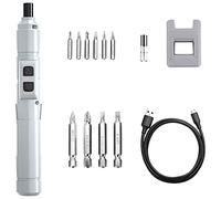 Hztuang Petit tournevis électrique sans fil de 3,6 V, kit de tournevis à charge rapide USB, mini tournevis de la taille du stylo