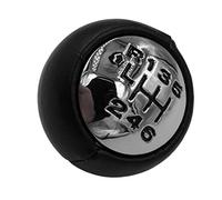 HZTWFC Pommeau de levier de vitesses à levier de vitesses chromé à 6 vitesses à transmission manuelle For Peugeot 307 308 3008 407 5008 807 MT