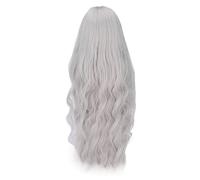 Hztyyier 1/3 Bjd Poupée Cheveux Bouclés Perruque Gris argenté pour Habiller les Amateurs de Poupée 21-24 Cm