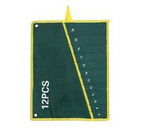 Hztyyier 1 pcs sacoches d'outils en Toile durables, organiseurs de clés avec 12 Poches, Vert, pour Rangement Alimentaire