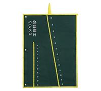 Hztyyier 1 Sacoche d'outils en Toile Durable, Organisateur de clés avec 25 Poches Vert, pour Rangement Alimentaire