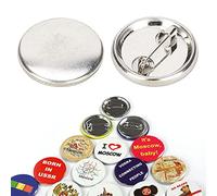 Hztyyier 100 pièces badges personnalisés, pin's à bouton d'insigne vierges, kit de bricolage pour médailles et cadeaux souvenirs artisanaux