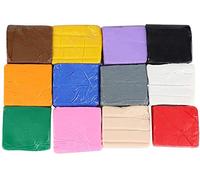 Hztyyier 12 Couleurs Argile Polymère Ensembles Main DIY Jouet Modélisation Pâte Polymère Moulage Artisanat Argile Apprentissage pour Enfant Pottery Pottery