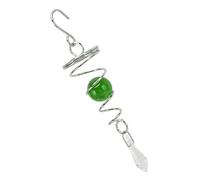 Hztyyier 2 Pièces Carillons éoliens Rotatif Spirale en Acier Inoxydable Regardant Boule Queue Vent Spinner pour L'extérieur Unisexe Nouvelle Maison (Vert) Garden Decoration Garden Wind Chimes