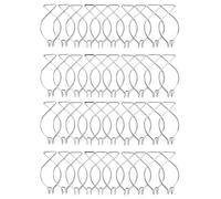 Hztyyier 40Pcs Crochets de Plafond F2 Métalliques, Clips de Rebond Automatiques, Suspendus, pour Bureau, Fête, Maison et Décoration de Mariage, Plafond, 2,3 x 1,2 x 0,7in