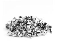 Hztyyier 50Pcs Pied de Sac, Plaque Fond Sac à Main Pieds C?ne Goujons Métal Rivet 10mm for Fixation Doublure Sacs