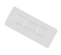 Hztyyier 6pcs Douche Adhesive Hooks Resin Patch Rack pour le Support de Brosse à Dents de Boîte de Soie